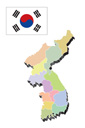 대한민국 지도 템플릿